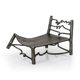 Schwarze Bett-Dekofigur aus Bronze - limitiert - Bed of...