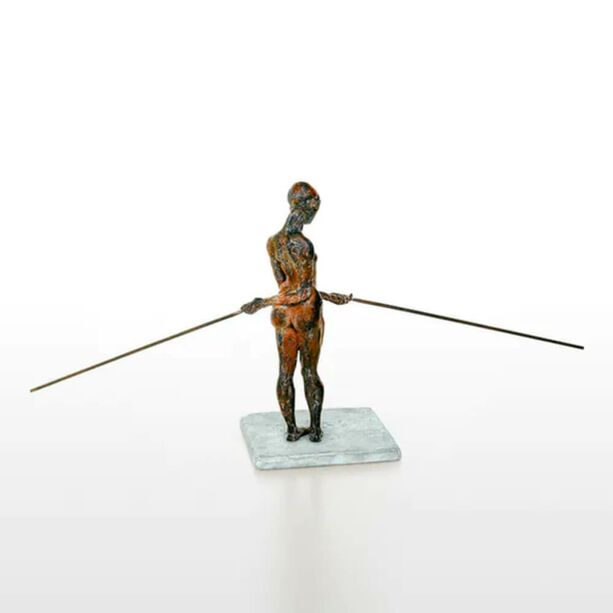 Tnzerin mit Stangen - limitierte Bronzegussfigur - Stabtanz