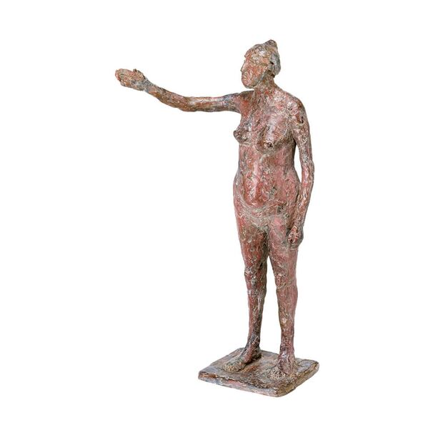 Den Weg zeigende Frauenfigur aus Bronze - limitiert - Anna