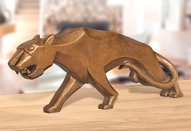 Mnnlicher Panther aus Bronzeguss - modern - Panther