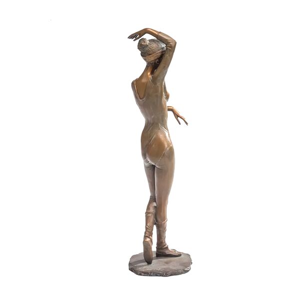Stilvolle Bronzeballerina - limitierte Tnzerin - Kleine Ballerina
