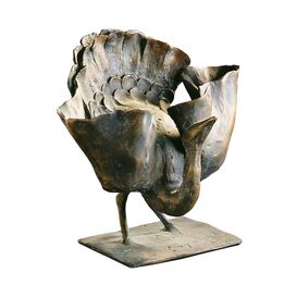 Bronzefigur Vogel - stilistische Dekoskulptur limitiert -...