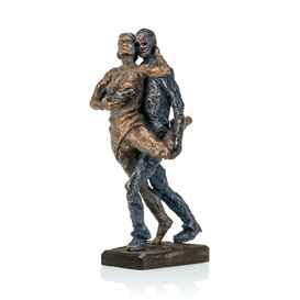 Limitierte Bronzefigur Mann und Frau tanzen - Tangopaar...