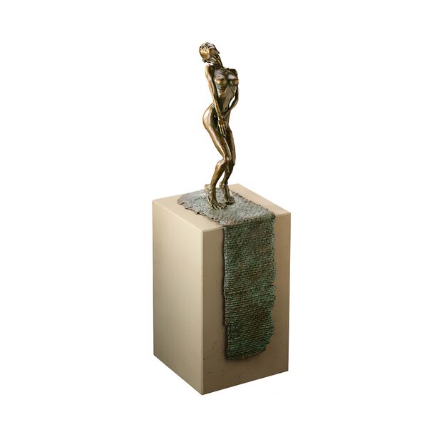 Limitierte Frauenakt-Skulptur Bronze mit Sockel  - Batseba