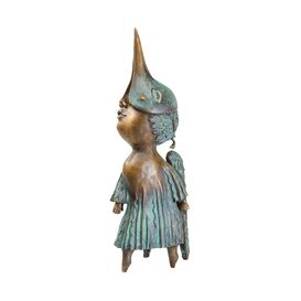 Designer Engelfigur mit Vogelmaske aus Bronze - Der...