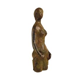 Frauenskulptur klein - limiterte Torsofigur aus Bronze -...