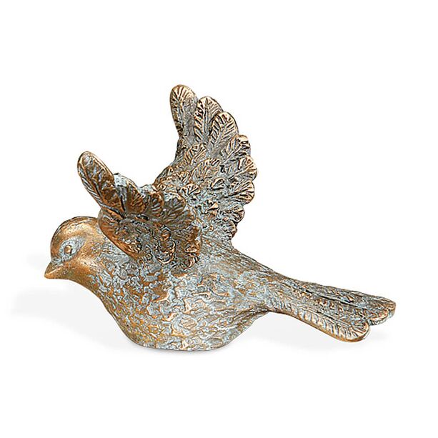 2er Set aus Bronze Vogelfiguren - Gartendeko - Vgel Milo