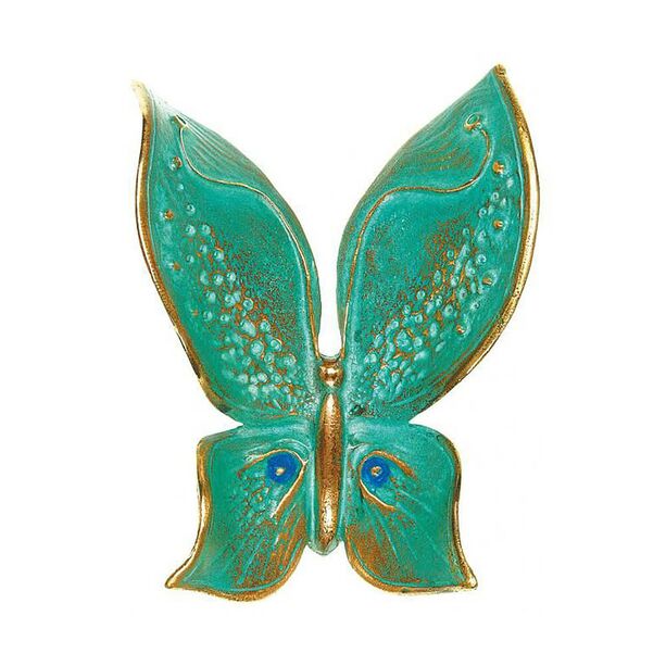 Schmetterlingsfigur aus Bronze - Wandbefestigung - Schmetterling Mia