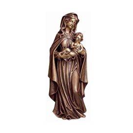 Bronze Madonnenfigur mit Kind fr den Garten - Madonna Aya