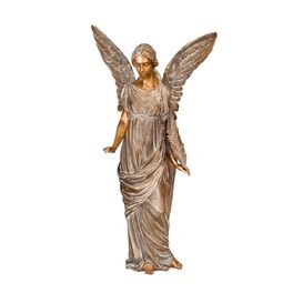 Bronze Standfigur Engel mit Feder - Angelo Fronda