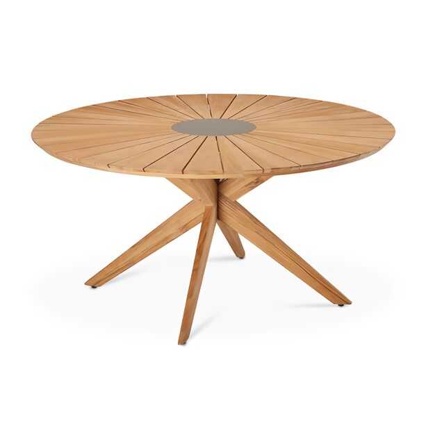 Runder Gartentisch aus Teakholz - 150 cm - Tisch Madora