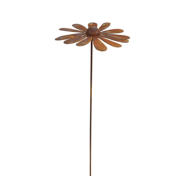Rost Metall Gartendekoration Blume - 2er Set - Magerite