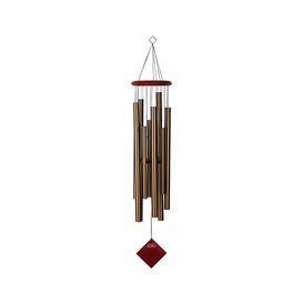 Windspiel bronzefarben mit rotem Holz - Chimes of Eclipse...