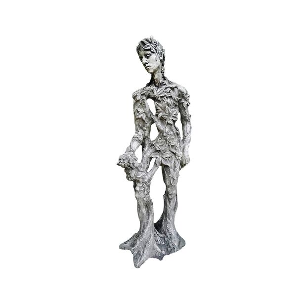 Stein Mannfigur im floralen Design - Knig der Natur