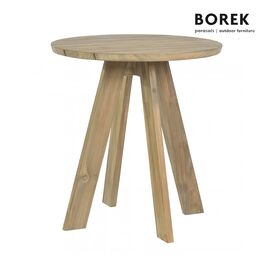 Runder Borek Gartentisch aus Teakholz 70cm - Rundtisch...