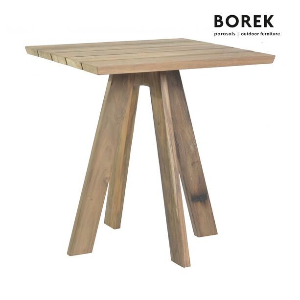 Eckiger Esstisch aus Teakholz von Borek - 70x70cm - Ecktisch Tarifa