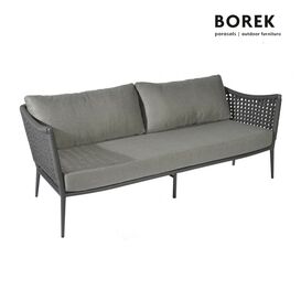 Graues Gartensofa von Borek mit Ardenza-Rope - Sofa Estoril