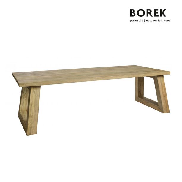 Borek 6-Sitzer Sitzgruppe wei/Teakholz - Parga Sitzgruppe