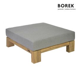 Teakholz Loungehocker mit Sunbrella-Polster - Hocker Cadiz