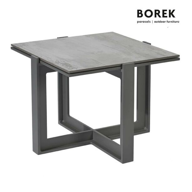 Alu-Gartentisch von Borek mit Dektonplatte - Beistelltisch Faro
