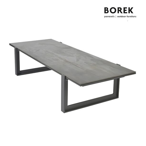 Groer Gartentisch aus Alu & Dekton - grau - Gartentisch Faro