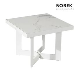 Quadratischer Gartentisch klein von Borek - wei - Arta...