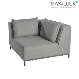 Robustes Loungemodul mit Kissen - grau & schwarz - West...