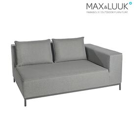 Linkes Eckelement grau fr Lounge West - 2-Sitzer - West...