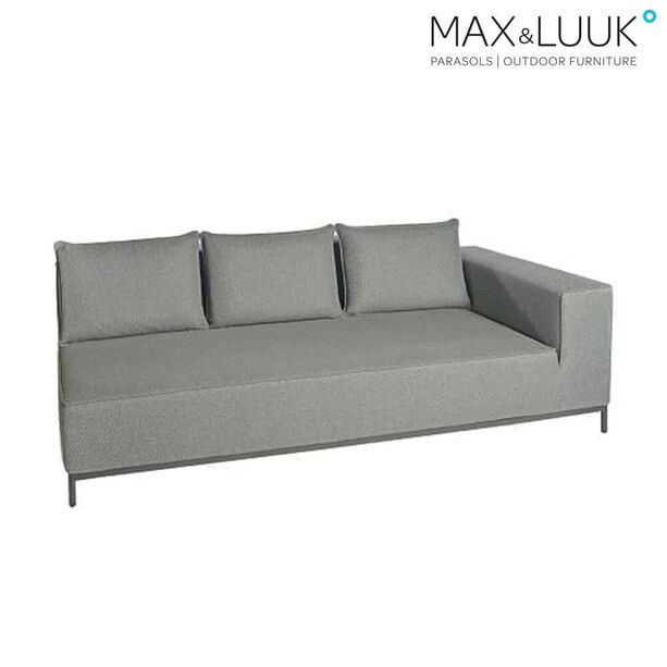 3-Sitzer Sofa fr Loungeecke West - grau - links - West Sofamodul links