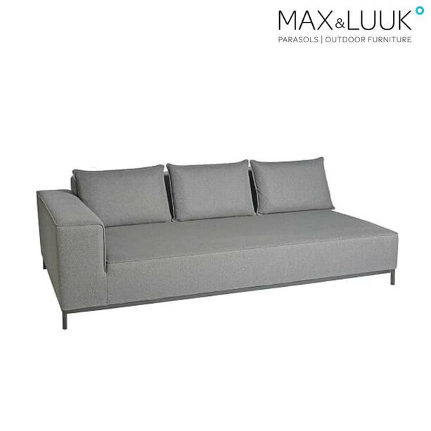 3-Sitzer Sofa fr Loungeecke West - grau - rechts - West Sofamodul rechts