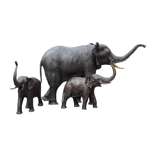 Groer Bronze Elefant als Gartenfigur - Elefant Samino