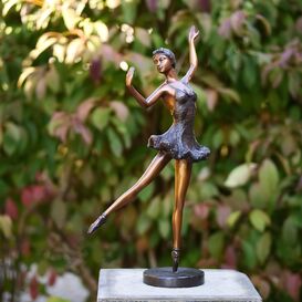Kleine Deko Bronzefigur einer Tnzerin - Ballerina Viviana