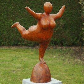 Stilistische Balletttnzerin aus Bronze in Kupfer -...