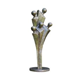 Moderne Mnnergruppen-Bronzefigur abstrakt - Masculino
