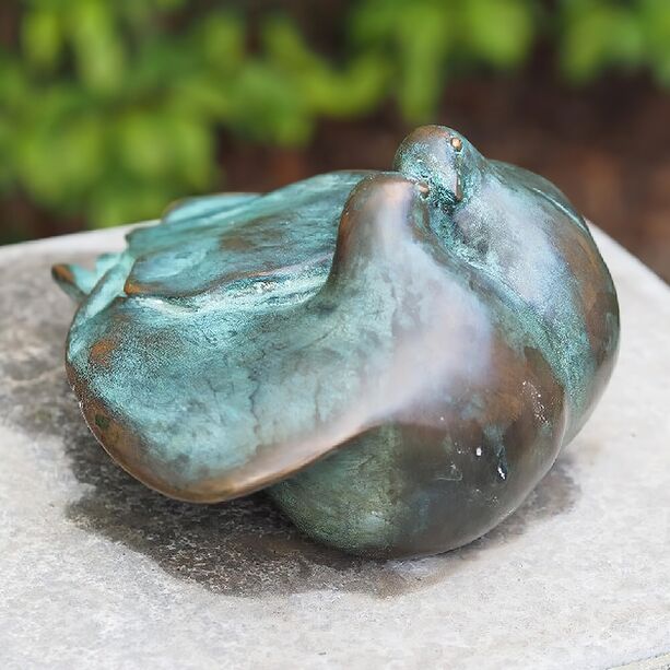Prchen Taubenfigur aus Bronze - Taubenpaar