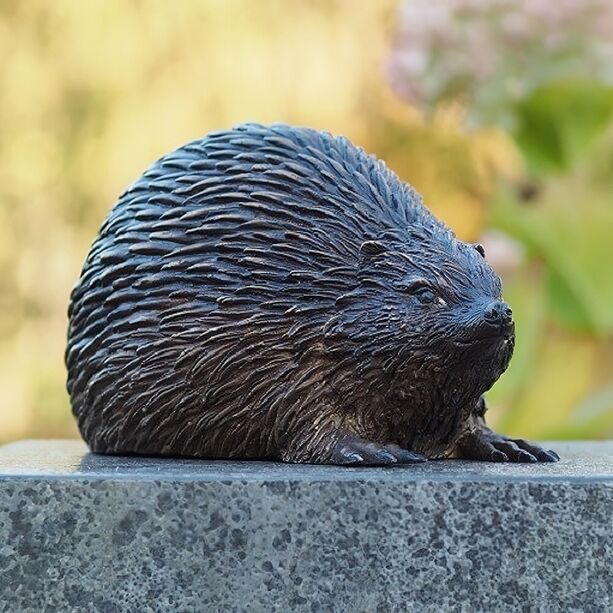 Kleine Tierfigur aus Bronze fr den Garten - Cliff