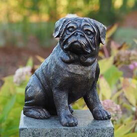 Gartenfigur Deko Figur Hund / spielender