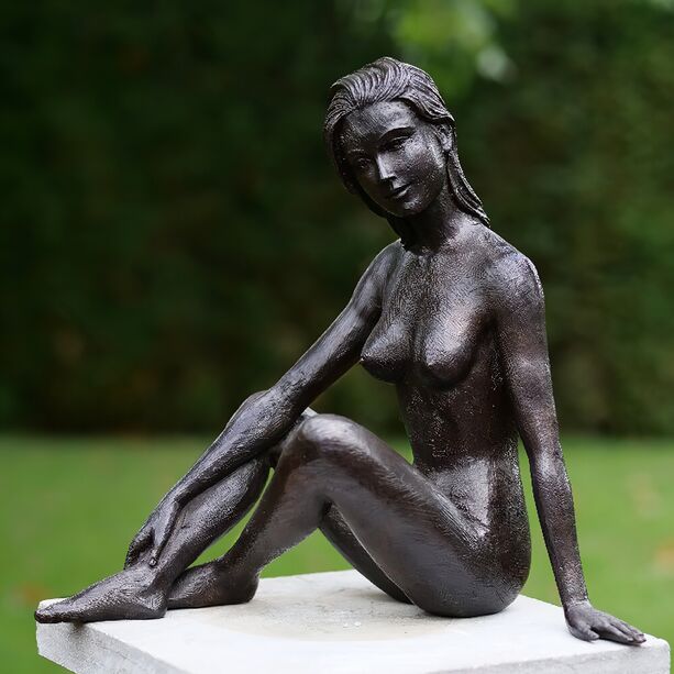Schne Bronze Frauen Akt Skulptur dunkelbraun - Tanella