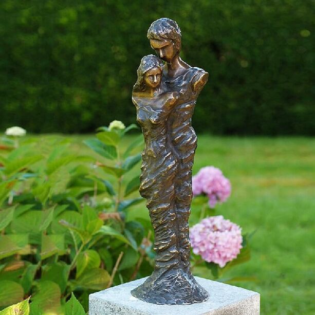 Mann & Frau als Bronzestatue stehend - Wona