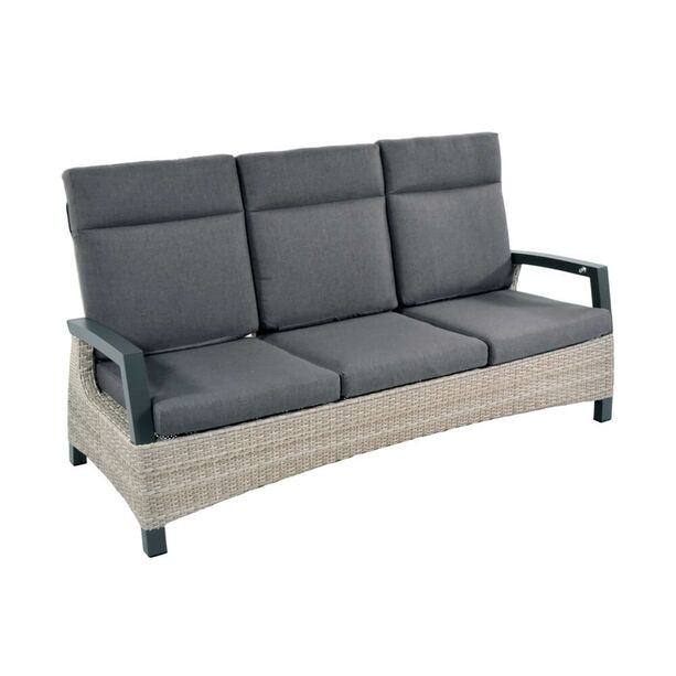 3-Sitzer Gartensofa mit verstellbarer Lehne - Loungebank Flero