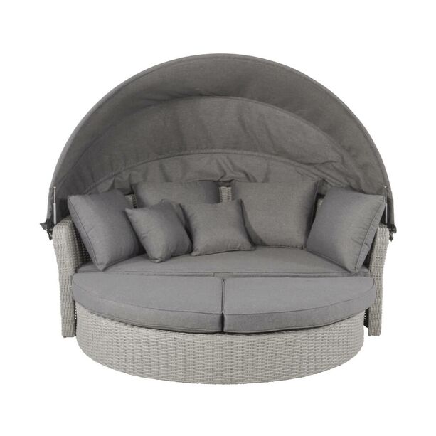 Outdoor Daybed mit Sofafunktion und Haube - Gartenbett Marando