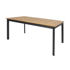 Alu Tisch zum ausziehen 152/210 cm mit Holz -...
