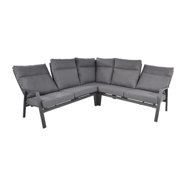 XXL Loungesofa - 6-Sitzer - Ecksofa aus Aluminium - Eckcouch Rano