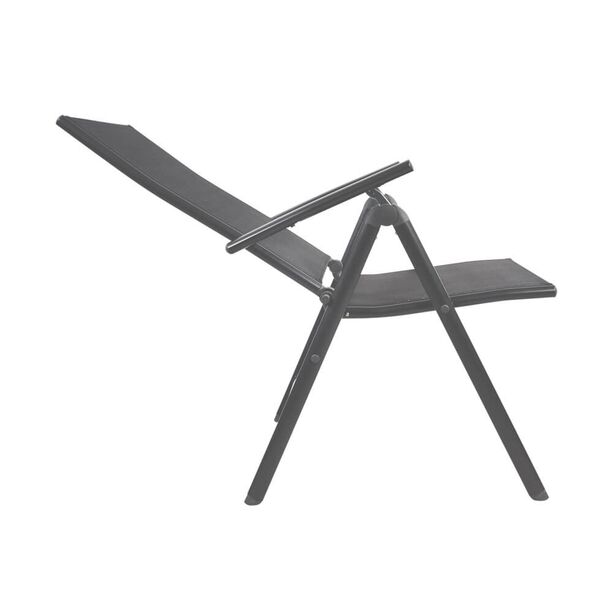 Dunkler Alu Hochlehner-Stuhl mit neigbarer Lehne - Stuhl Girma