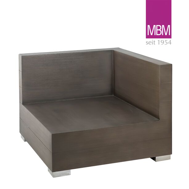 Eckmodul fr Lounge aus Resysta und Aluminium von MBM - Eckmodul Long Island