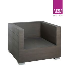 Dunkler wetterbestndiger Lounge-Sessel von MBM - Lounge...