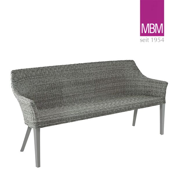 3-Sitzer Bank in Stone Grey fr den Garten von MBM - Bank Tortuga