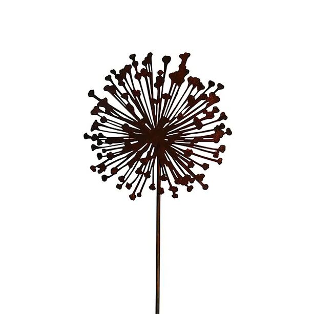 Gartendeko aus Metall in Rost Optik - Blte - Allium
