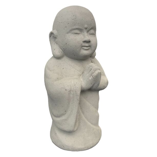 Stehende Buddha Figur aus Glasfaser-Beton fr drauen - Furore