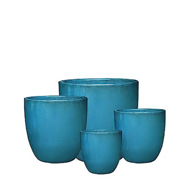 Blumenkbel im 4er Set - Keramik - Blaugrn - Witango
